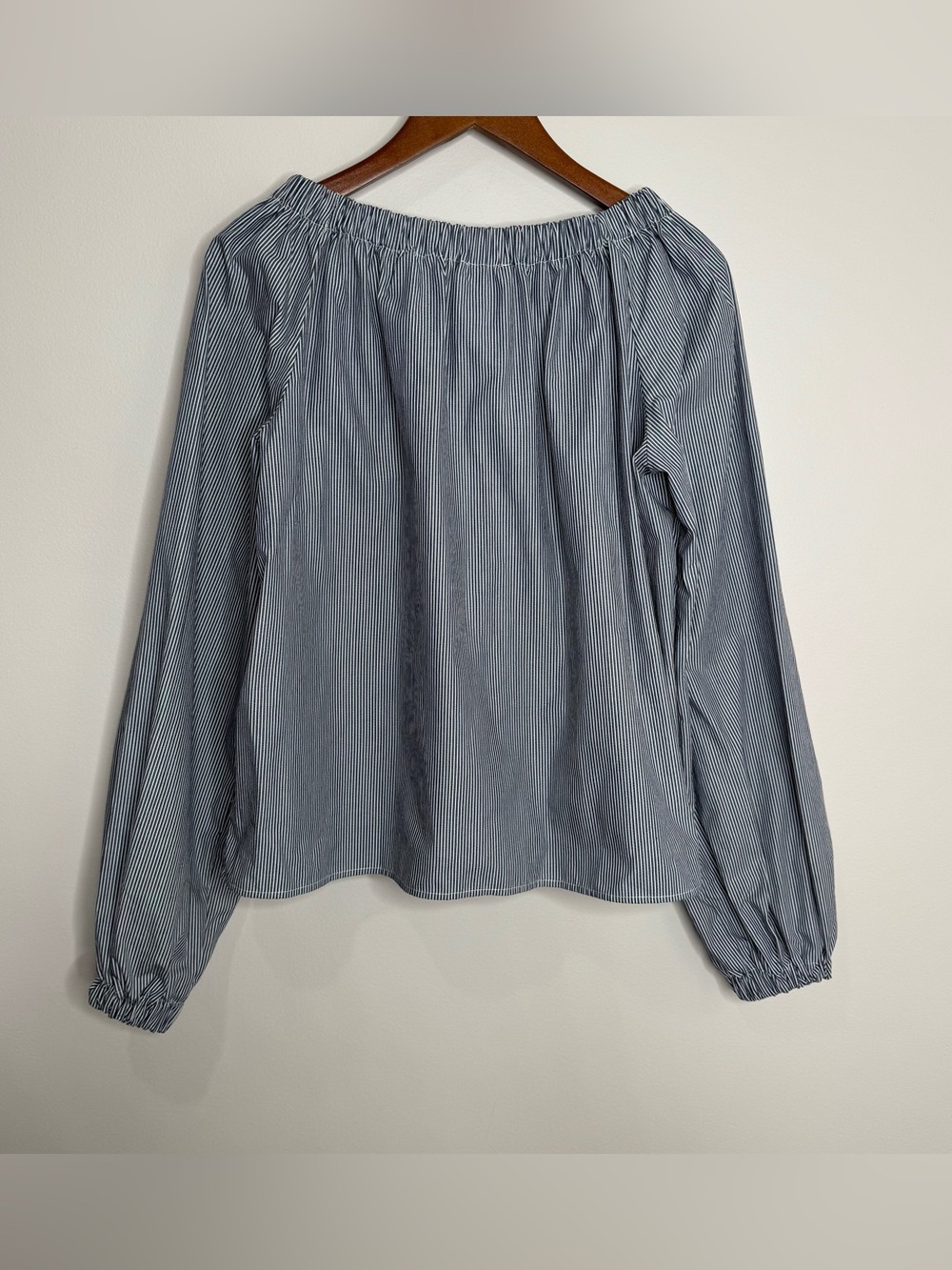 NWT Bellerose Taissa Cotton Balloon Sleeve Boho Coastal Blouse Size 36‎ US 6 S/M - Picture 3 of 12